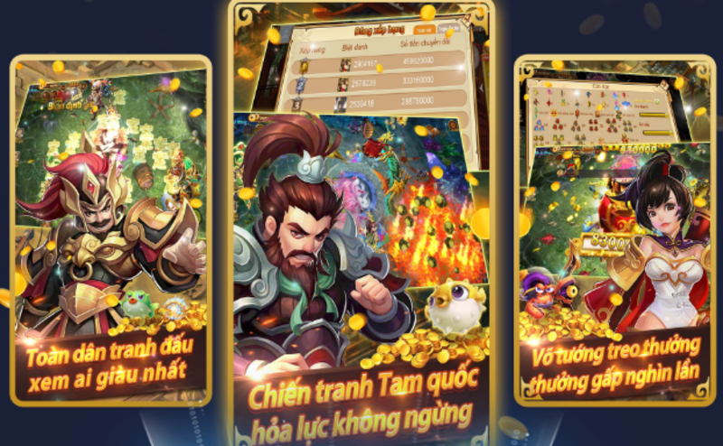ban ca tam quoc 1 Tựa game bắn cá có mặt trên mọi nền tảng